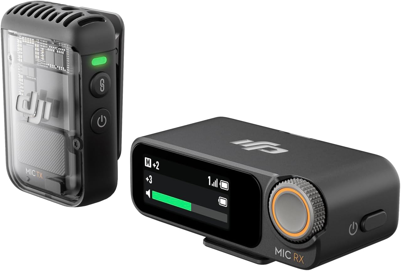 DJI Mic 2 wireless microphone system real product photo for creators