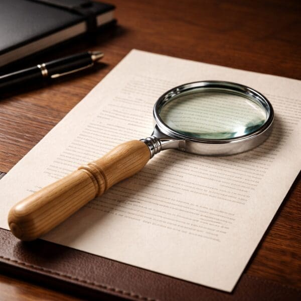 Close-up of highlighted text paragraphs in a document