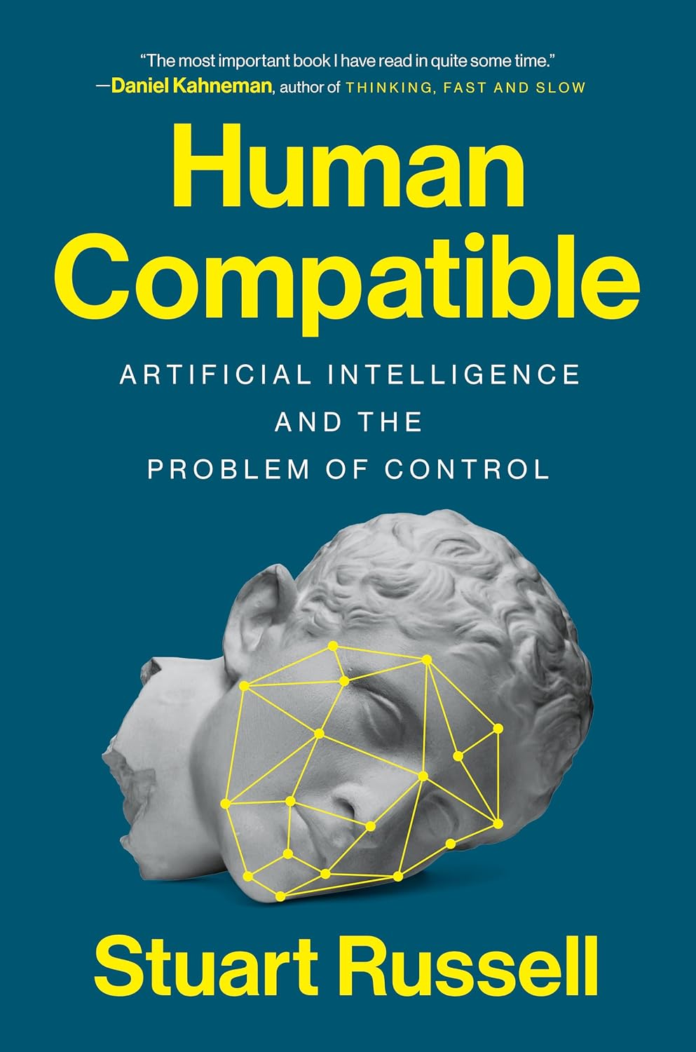 Human Compatible book cover by Stuart Russell - If Anyone Builds It Everyone Dies book review comparison