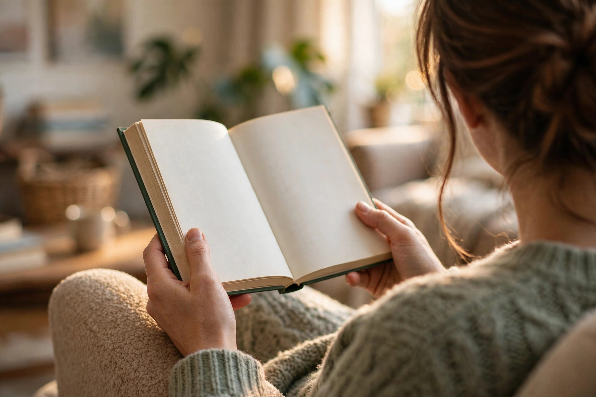 Reader holding an open hardcover book — The Optimist Sam Altman biography review